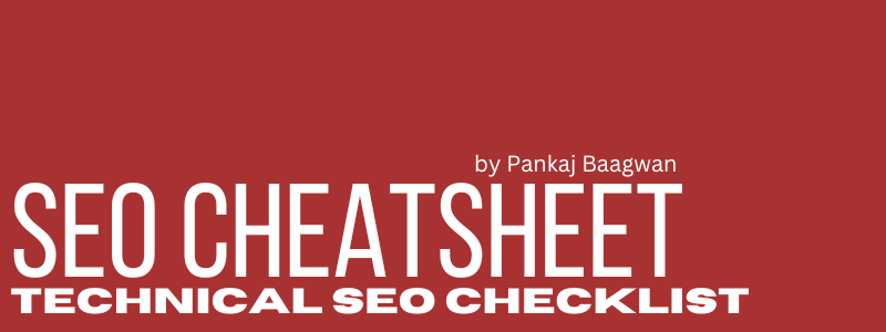 SEO CheatSheet - 10 Technical SEO Checklist for beginners - Cover